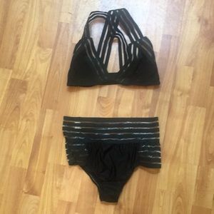 High Waisted Strappy Bikini